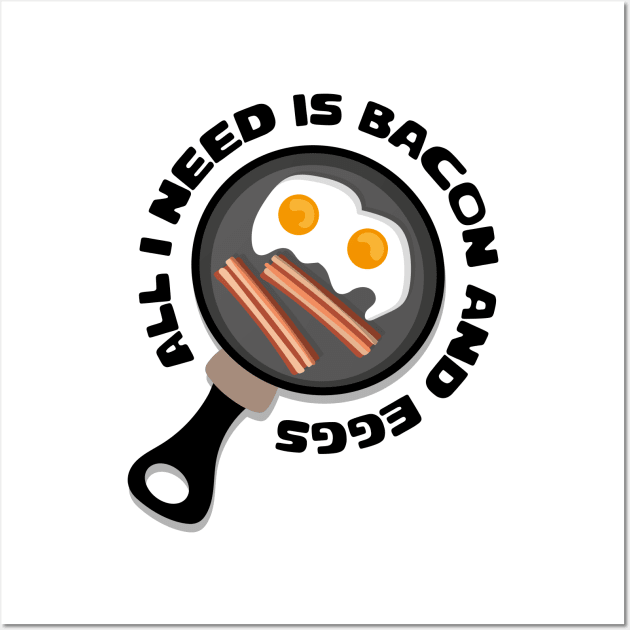 All I Need is Bacon and Eggs Wall Art by majoihart